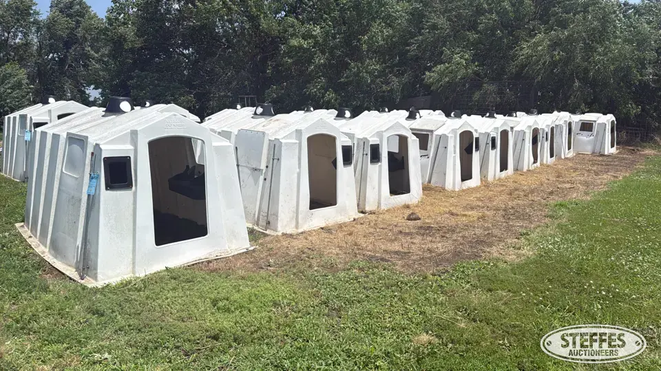 (9) Polydome Poly Square calf huts Livestock Equipment-Other