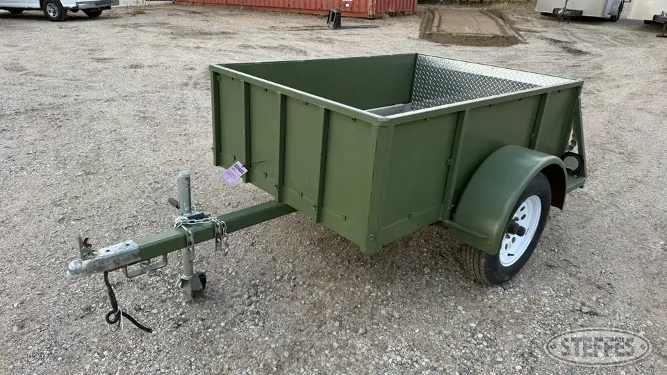 Shop-built single axle utility trailer
