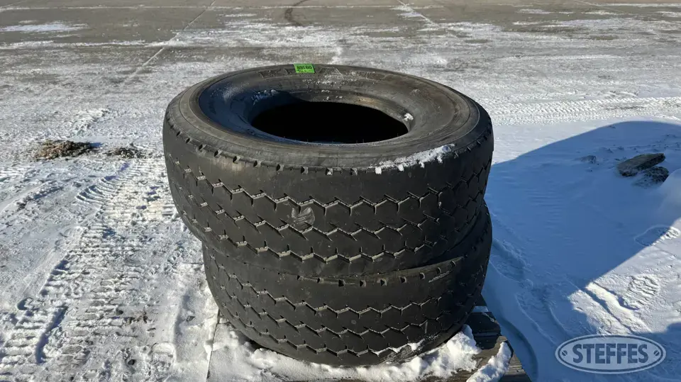 (2) Kumho 425/65R22.5 tires Truck Tire