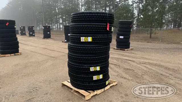 (8) Zwarthz 152/149L 11R24.5 tires