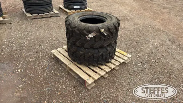 (2) Firestone DuraForce 355/70D17.5 tires
