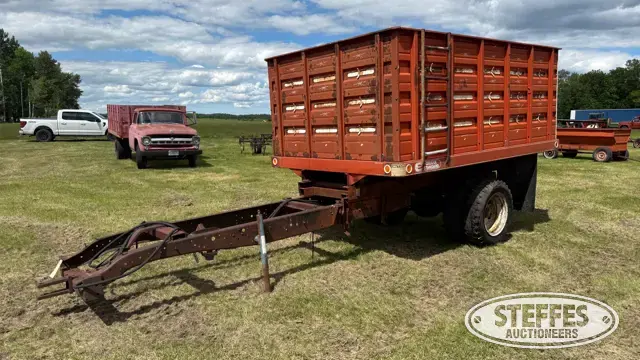 Shop-built single axle dump trailer