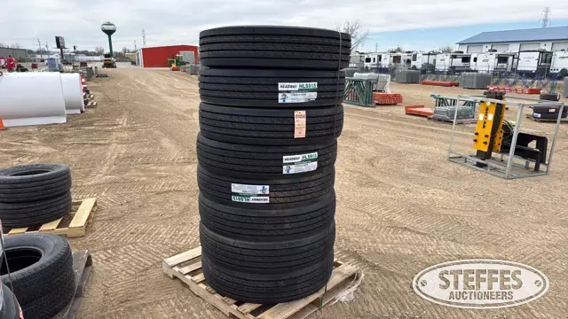 (8) Headway HLS915 11R22.5 truck tires