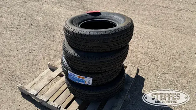 (4) Durun ST225/75R15 trailer tires