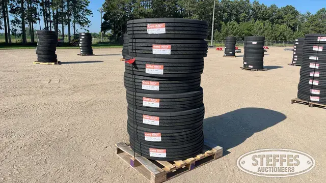 (8) Aosen ALS915 11R24.5 truck tires