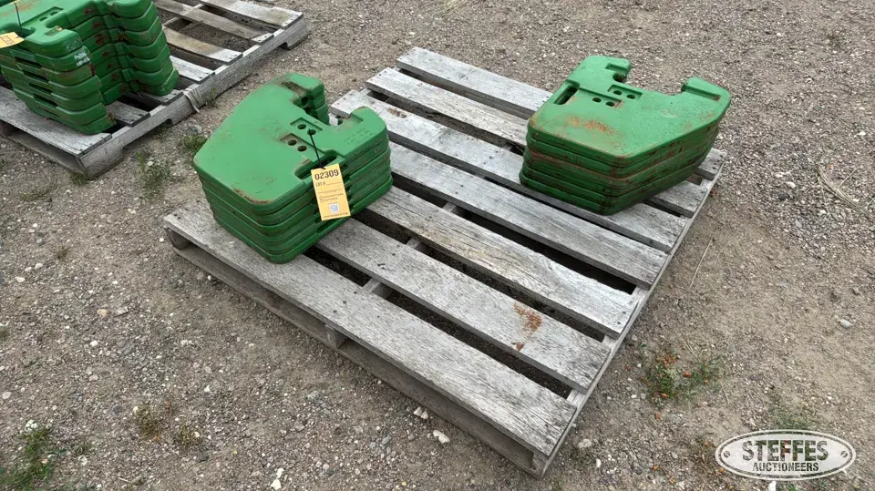 (12) John Deere suitcase weights Farm Support Item