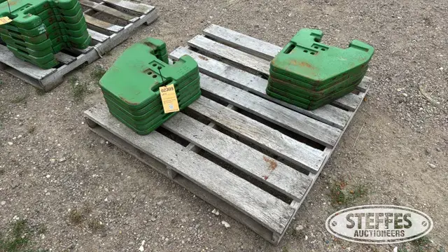 (12) John Deere suitcase weights