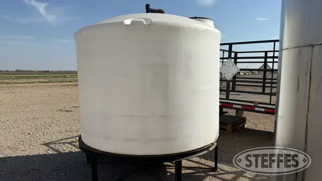 Ace Roto-Mold 1,500 gal. poly cone bottom tank