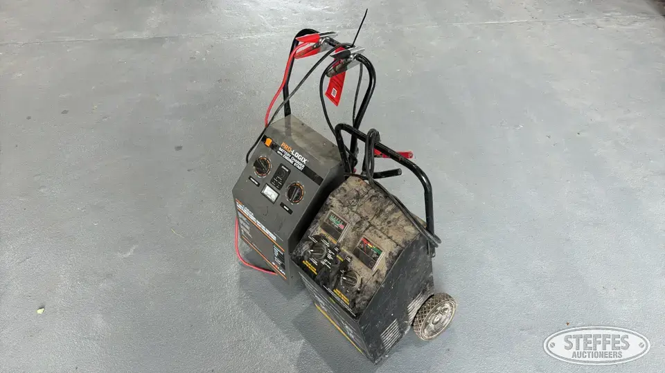 (2) Battery chargers General Tools and Shop Supply
