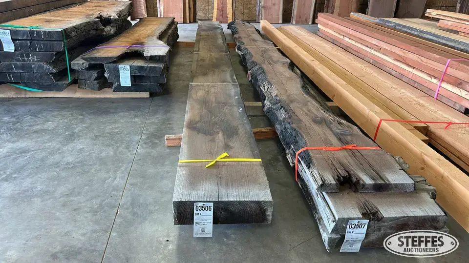 Redwood slab Business Inventory