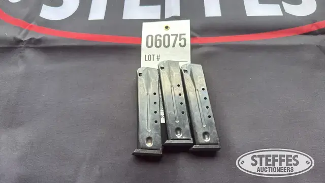 (3) Ruger 9mm magazines