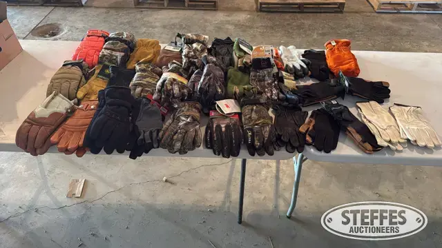 Several pairs large gloves