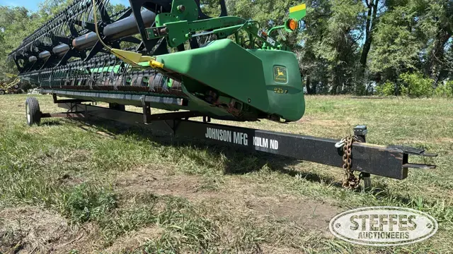 Johnson Mfg. single axle header trailer