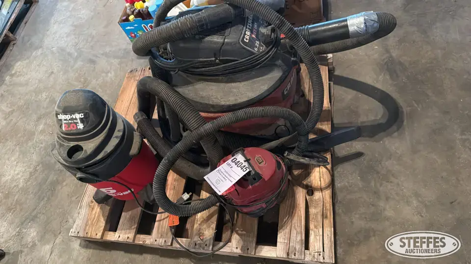 (3) Shop vacs General Tools and Shop Supply