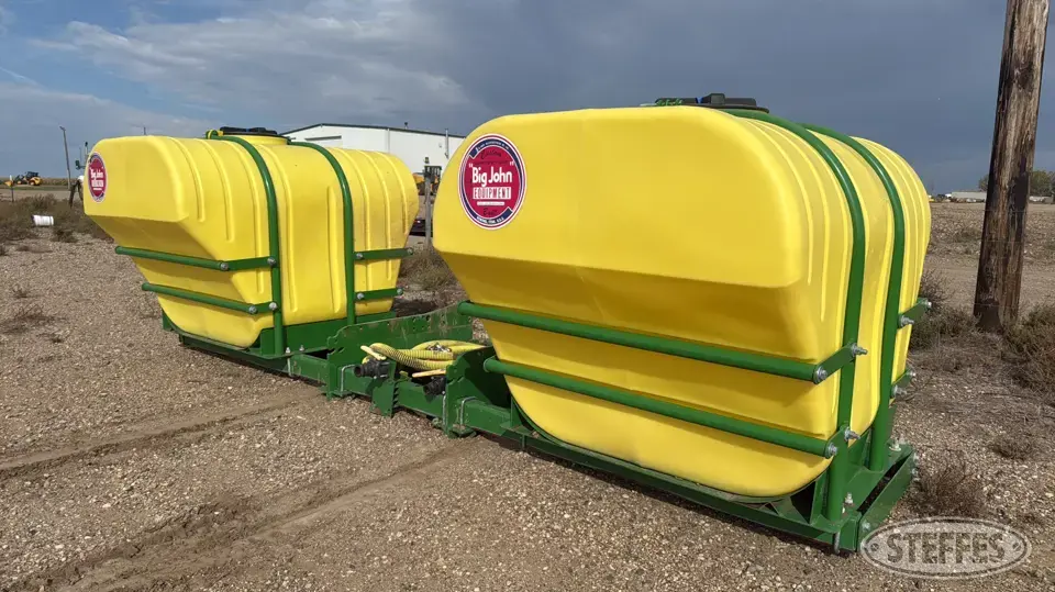 (2) Big John saddle tanks Caddy