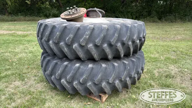 (2) Firestone 18.4R42 tractor tires