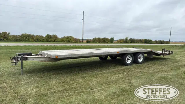 Shop-built tandem axle equipment trailer