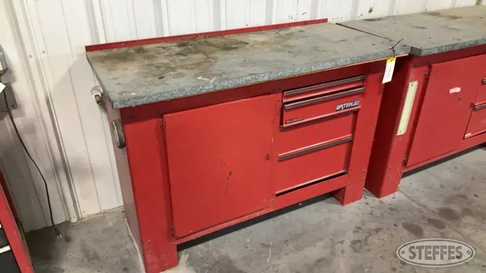 Work Bench/Toolbox w/Contents Storage and Bench