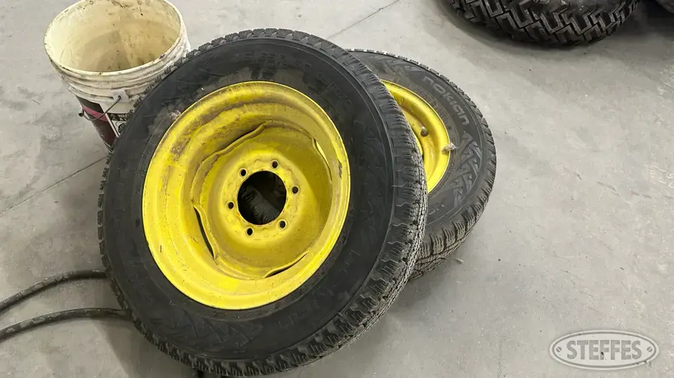 (2) John Deere snow tires Tractor-Implement Tire