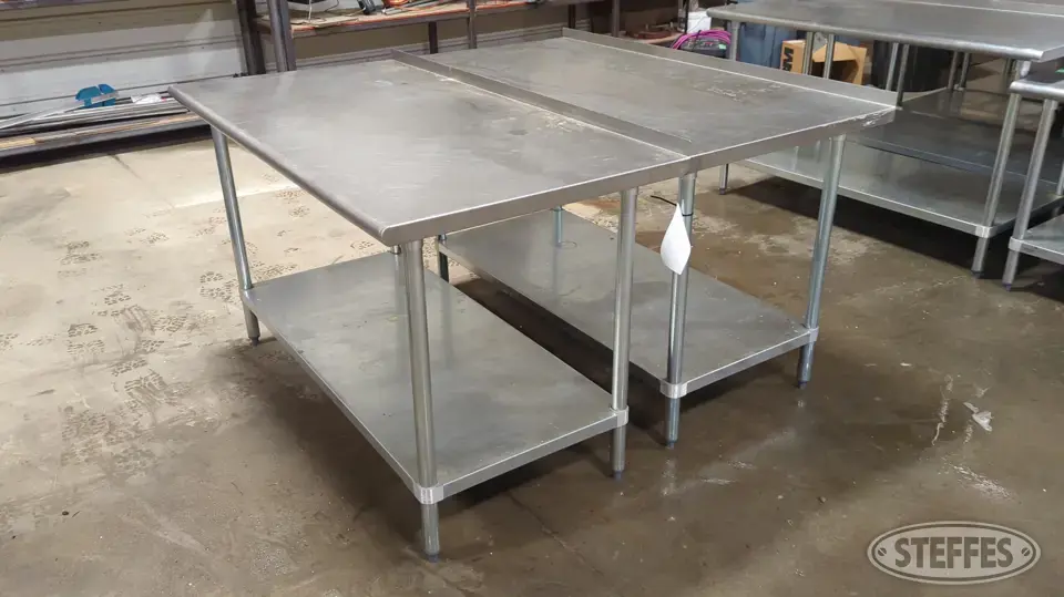 (2) Advance Tabco tables General Business Support Item