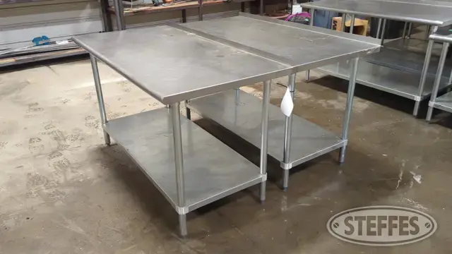 (2) Advance Tabco tables