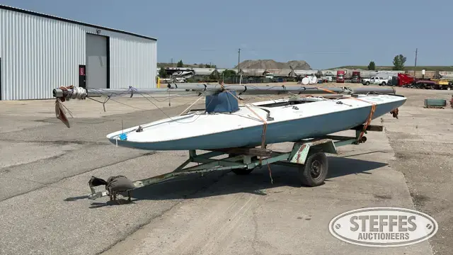 Johnson C Scow sailboat