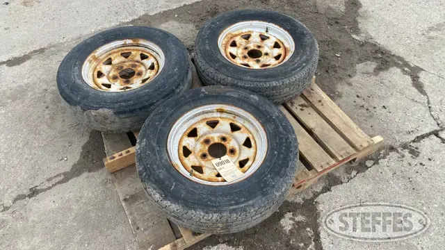 (3) 205/75R15 trailer tires