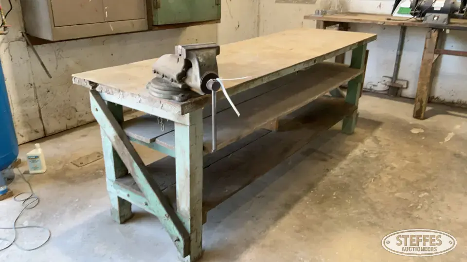 Wooden bench & vise Shop Equipment-Other