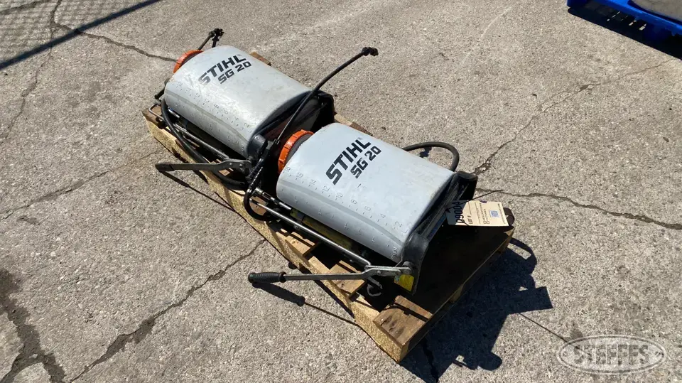 (2) Stihl SG20 Lawn Sprayers and Spreader