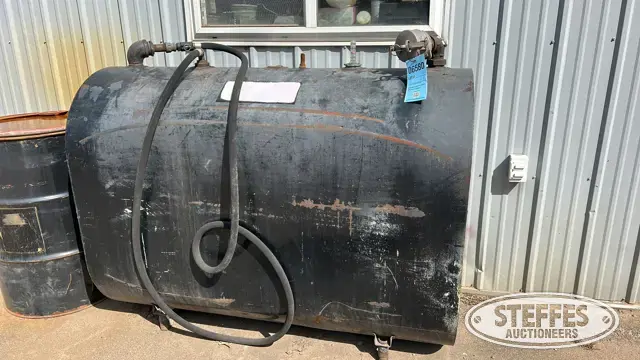 Approx. 250 gal. waste oil tank