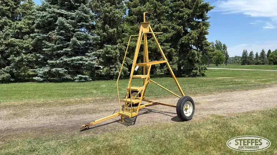 Laser tower trailer