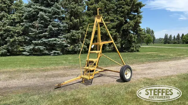 Laser tower trailer