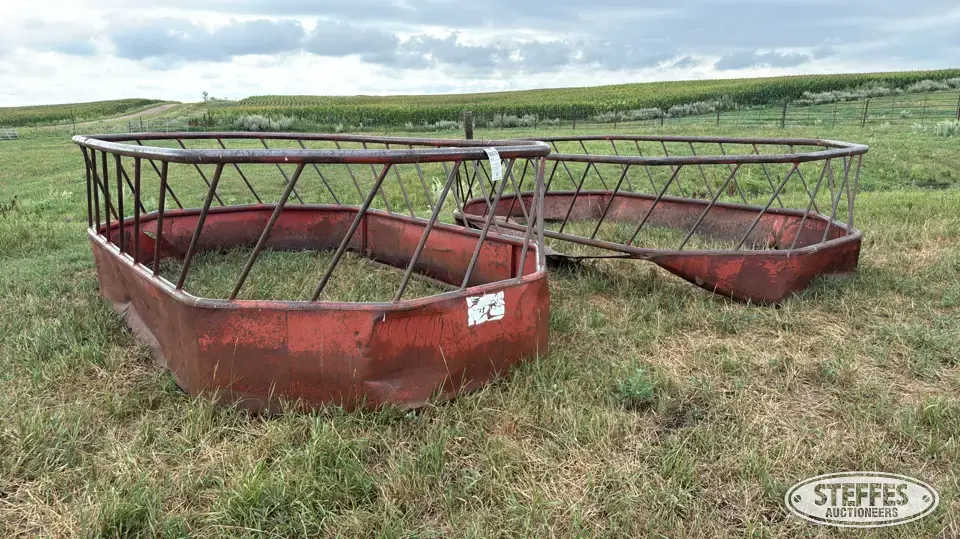 (2) Stur-D round bale feeders Feeders and Bunk