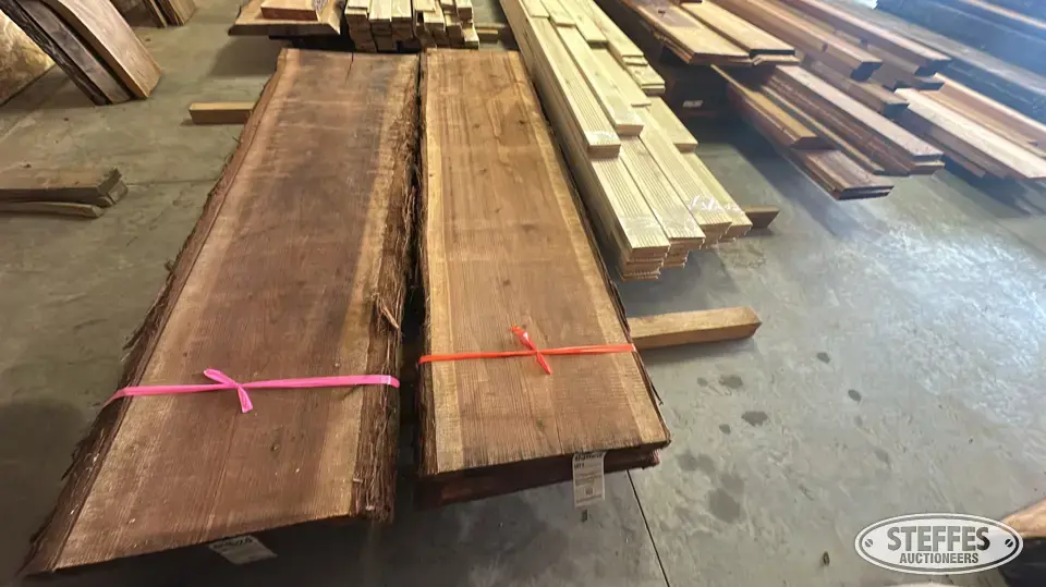 (2) Redwood slabs Business Inventory