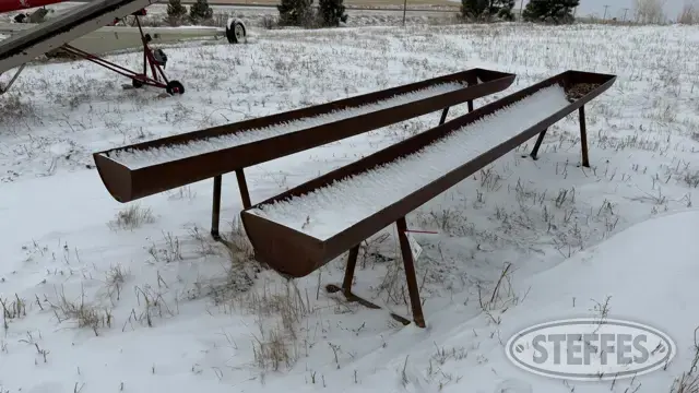 (2) Sets of cattle feed troughs
