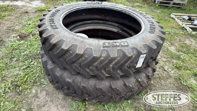 (2) BKT VF380/90R46 tires