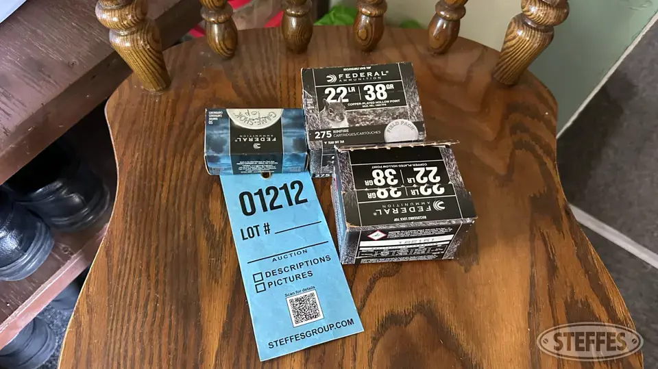(3) Boxes of .22 cal. long rifle ammo