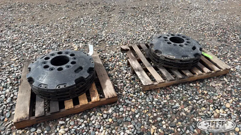 (16) Challenger front idler weights Tractor Part