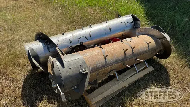 (2) MacDon flex draper drums