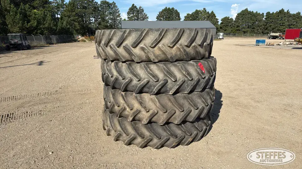 (4) Goodyear 480/80R50 tires Tractor-Implement Tire