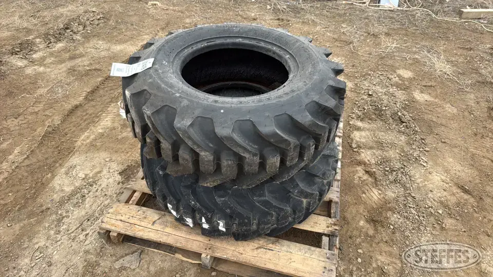 (2) Galaxy Super Industrial Lug R-4 320/80-18 Construction Equipment Tire