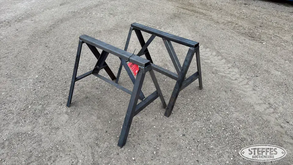 (2) Steel saw horses General Tools and Shop Supply