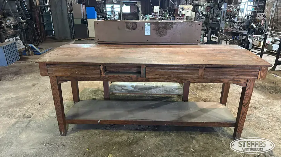(3) Wood benches Storage and Bench