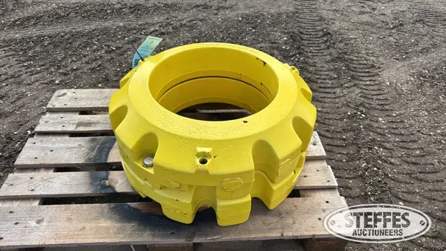 (2) John Deere wheel weights
