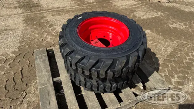 (2) Beaver 10-16.5 skid steer tires