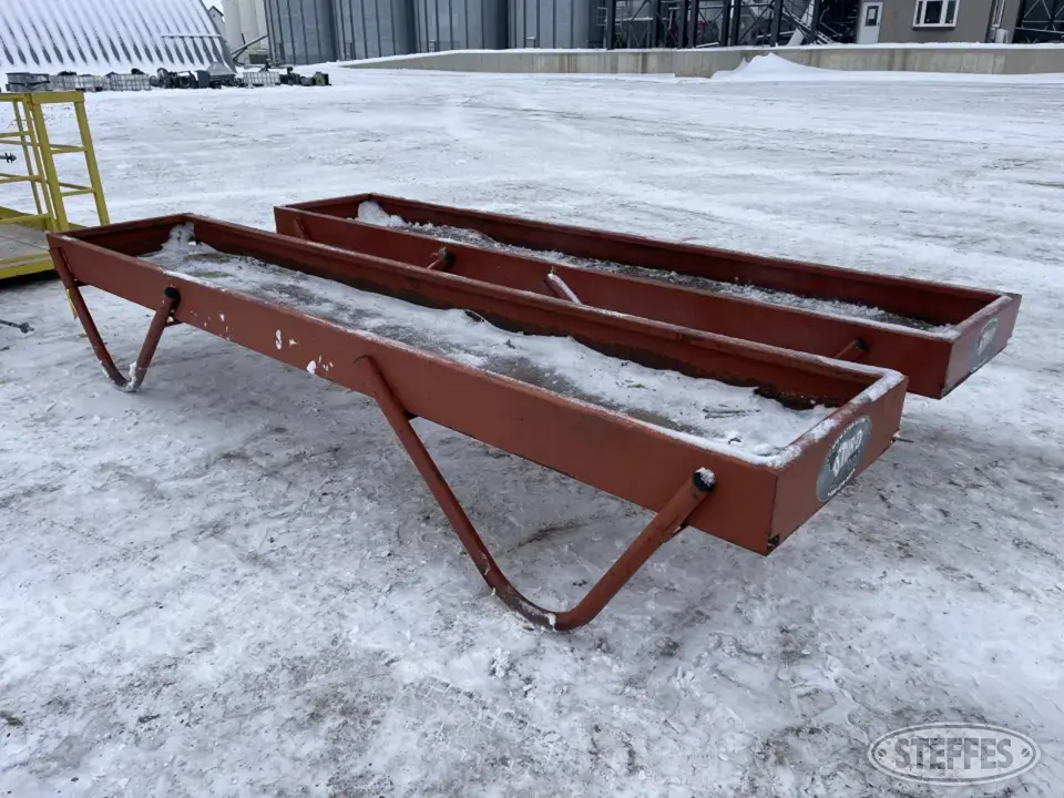 (2) Stur-D livestock feeder bunks Feeders and Bunk