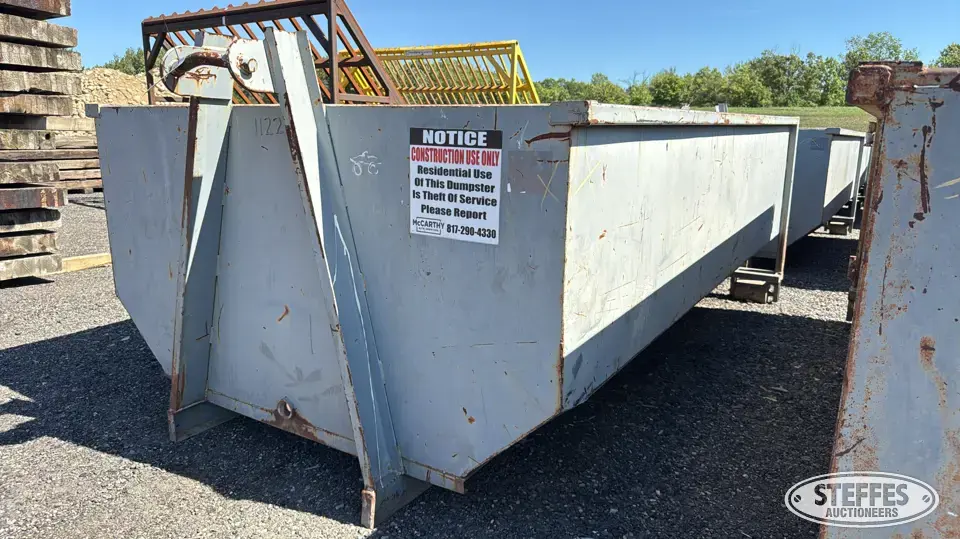 10 yd. roll-off dumpster Construction Support Item