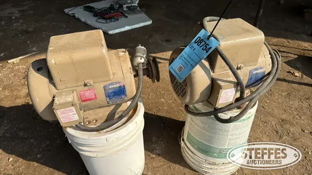 (2) Baldor electric motors
