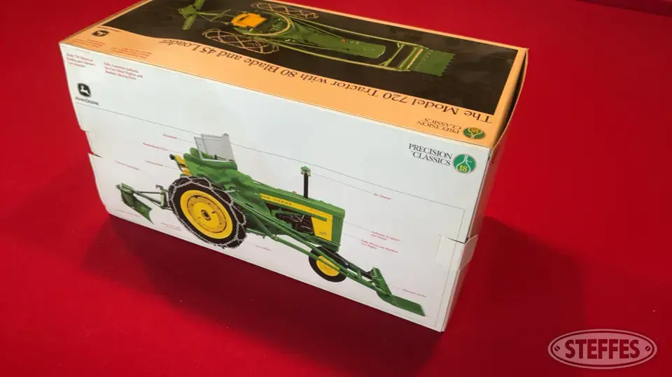 John Deere 720 with 80 Blade and 45 Loader Precision Classics #18 Toy