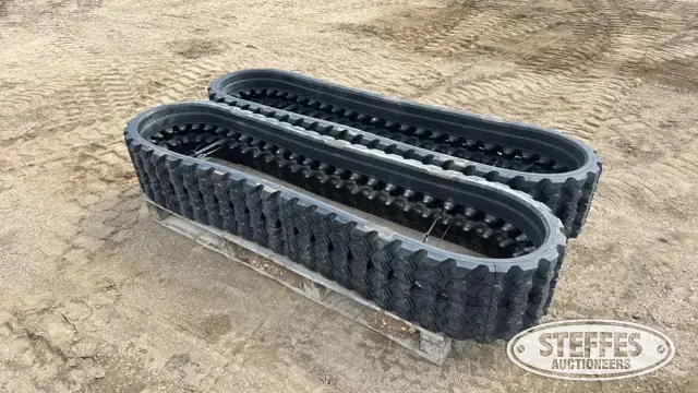 (2) Camso skid steer tracks